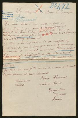 Expediente de Adrien Albert Thomas