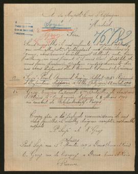 Expediente de Paul Armand Eugène Soye y Eugène Grey