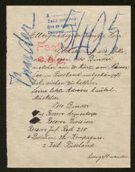 Expediente de Otto Binder