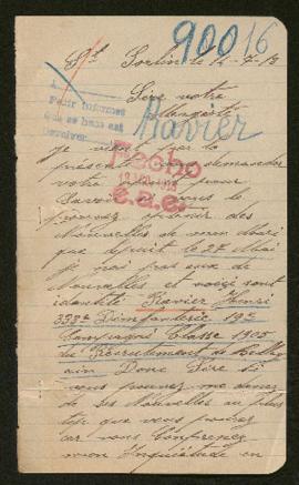 Expediente de Henri Ravier