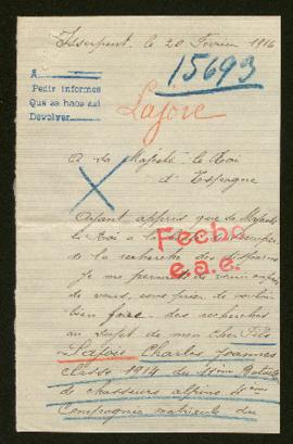 Expediente de Charles Joannes Lajoie