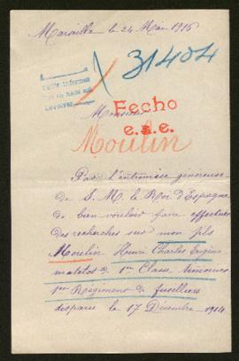 Expediente de Henri Charles Eugène Moulin