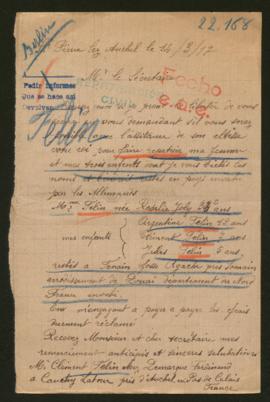 Expediente de la familia Felin Joly