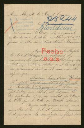 Expediente de Louis Adrien Blondeau