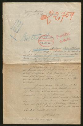 Expediente de Louis-Alphonse Bertrand