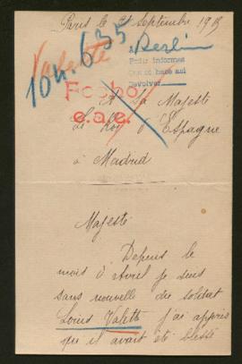 Expediente de Louis Valette