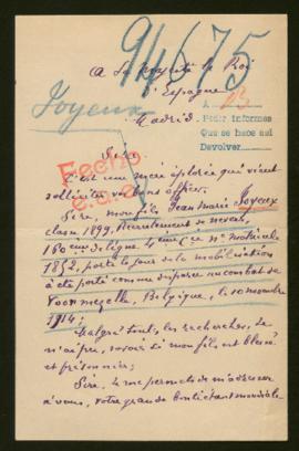 Expediente de Jean Marie Joyeux