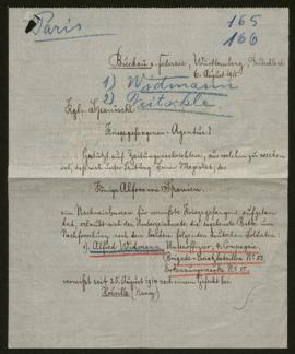 Expediente de Alfred Widmann y Joseph Fritschle