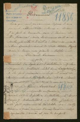 Expediente de Jacques Marie Evette y Gabriel Moulin