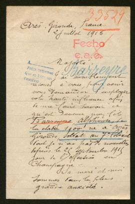 Expediente de Alphonse Barreyre