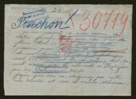 Expediente de la familia Pinchon Frassaint