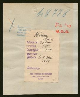 Expediente de Louis Hériau