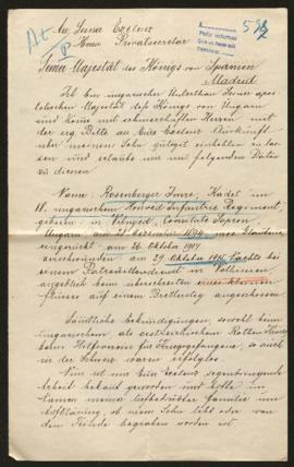 Expediente de Imre Rosenberg