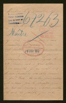Expediente de Jean Maître