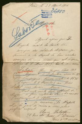 Expediente de Léon Prospet Laborde