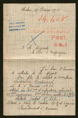 Expediente de Ferdinand Lantonnois
