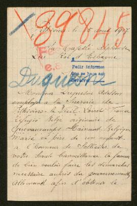 Expediente de la familia Duquesne Glineur