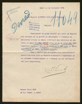 Expediente de la familia Devred y de madame Doby