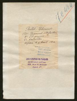 Expediente de Clément Billet