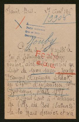 Expediente de François Alexandre Jouby