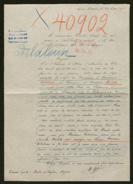 Expediente de las familias Delalain y Watelle