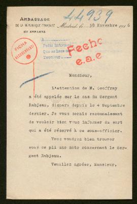 Expediente de Louis Rabjeau
