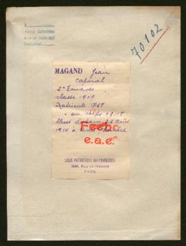 Expediente de Jean Magand