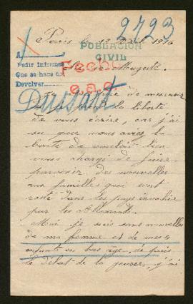 Expediente de madame Edmond Dussart e hijos