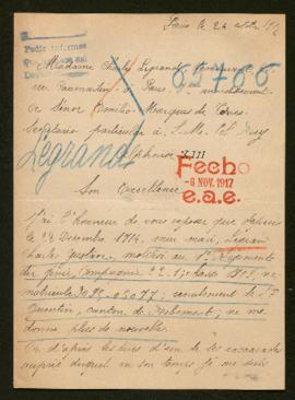 Expediente de Charles Gustave Legrand