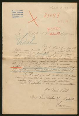 Expediente de Bertrand Vidal