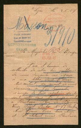 Expediente de Henri Masson y su esposa